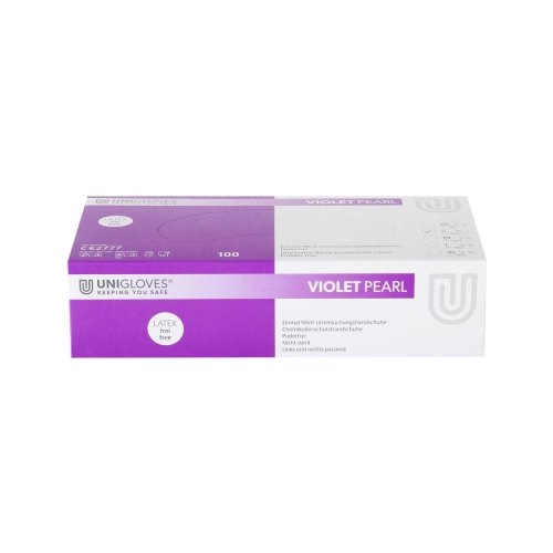 Unigloves Gants Nitrile non poudrés violet Pearl x-small 100 pcs