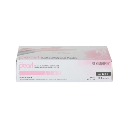 Unigloves Gants Nitrile non poudrés pink Pearl medium 100 pcs