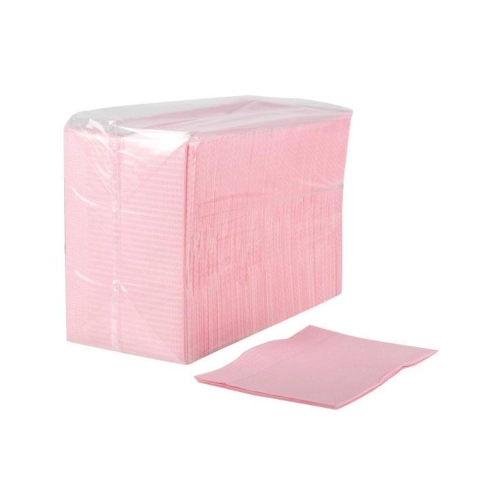 Merbach Dental Towels 3-lagig rosa 4x 125 St