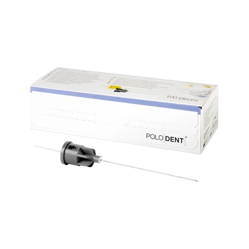 POLODENT POLOJECT XT INJECTIENAALDEN 27G KORT 0,4x25mm GRIJS (100st) - 0