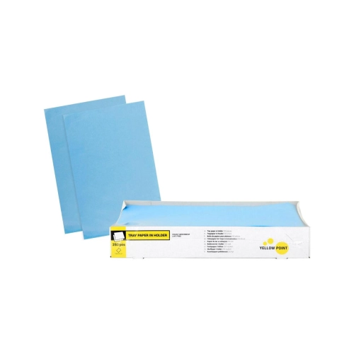 Yellow Point Traypapier in houder 18x28 cm blauw 250 vel