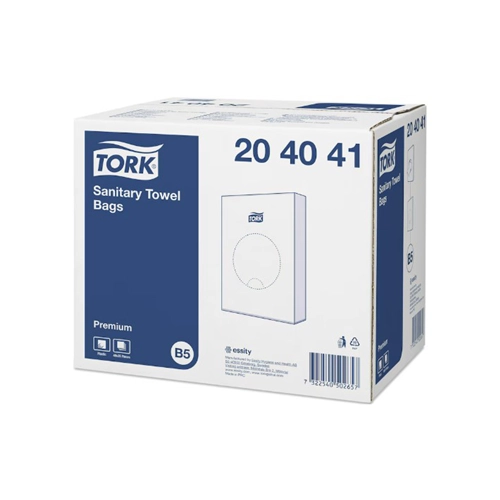 TORK HYGIËNEZAKJES WIT 13,5x25cm REFILL (48x25st) REF 204041