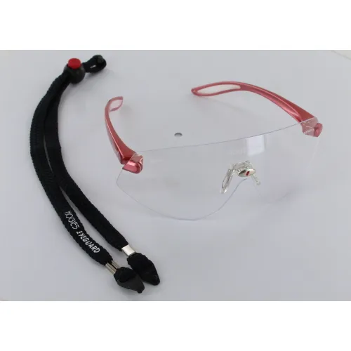 HOGIES BESCHERMBRIL EYEGUARD CLEAR FRAME MATT PINK NEG009