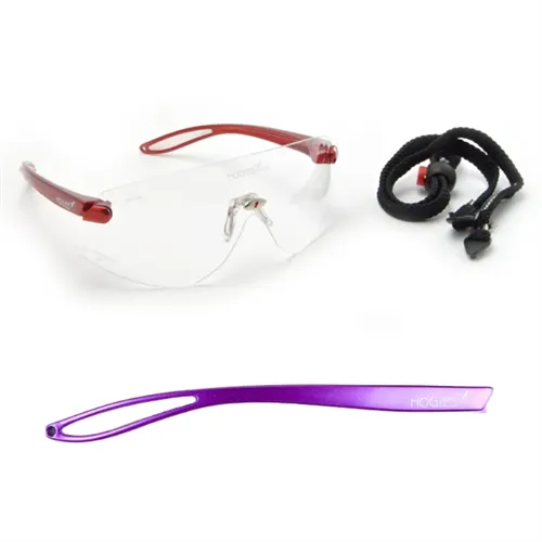 HOGIES BESCHERMBRIL EYEGUARD CLEAR FRAME GLOSS PURPLE NEG008