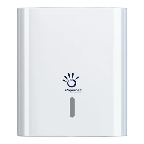 PAPERNET HANDDOEKDISPENSER Z/W-VOUW INTERFOLD (336x106x290mm)