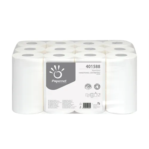 PAPERNET HANDDOEKROL CENTERFEED WIT 1-LAAGS 19,5x120cm (12st)