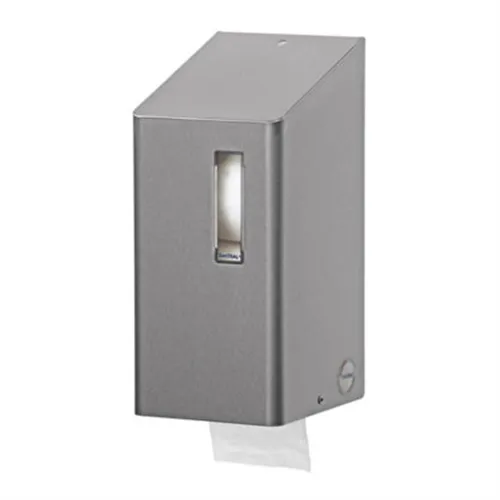 SANTRAL TOILETROLDISPENSER VOOR 2 STANDAARD ROLLEN RVS TRU2E