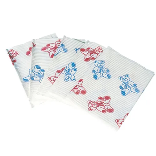 CROSSTEX PATIENTEN SERVETTEN 3-LAAGS ECONOBACK 48x33cm TEDDY BEAR (500st)