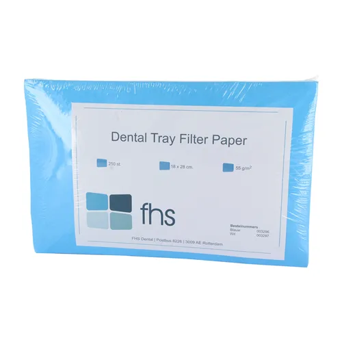 FHS TRAYFILTERPAPIER BLAUW 18x28cm (250st)