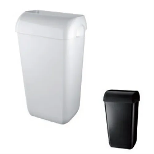 MTS AFVALBAK 23 LITER MET OPEN INWORPKLEP COMPLEET PEARL WHITE 431400