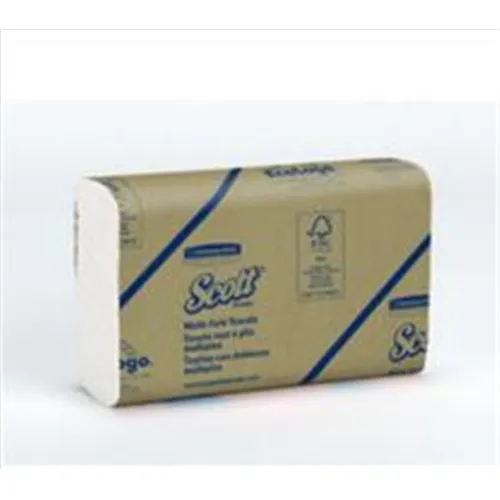 KIMBERLY CLARK SCOTT HANDDOEKEN MULTIFOLD MEDIUM 1-LAAGS WIT 23,5x23cm NR.1804 (16x250st)
