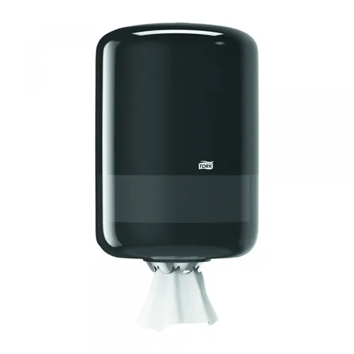 TORK DISPENSER VOOR HANDDOEKJES WIPER CENTERFEED ROLL ZWART NR 559008