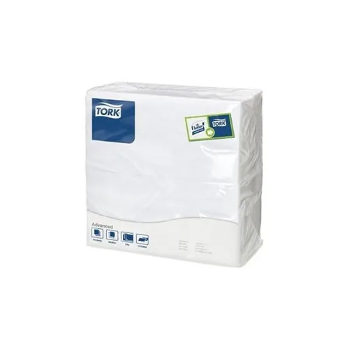 TORK ADVANCED SERVETTEN WIT 3-LAAGS 1/8 FOLD 39x39cm NR.477579 (12x100st)