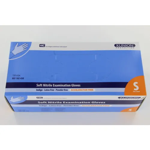 KLINION SENSITIVE NITRILE HANDSCHOENEN INDIGO BLAUW SMALL (150st)
