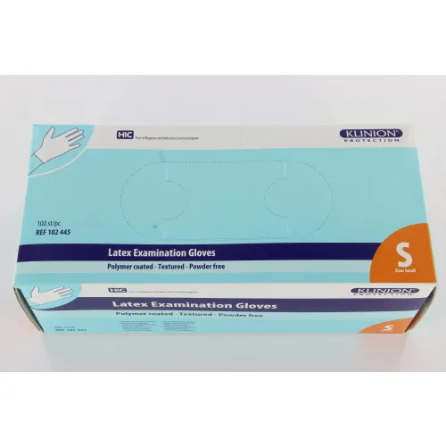 KLINION PROTECTION COATED LATEX HANDSCHOENEN POEDERVRIJ WIT SMALL (100st)