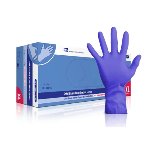 KLINION LONG SLEEVE PROTECTION NITRILE HANDSCHOENEN PAARS EXTRA-LARGE (150st)