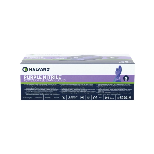 HALYARD HANDSCHOENEN PURPLE NITRILE POEDERVRIJ SMALL (100st)