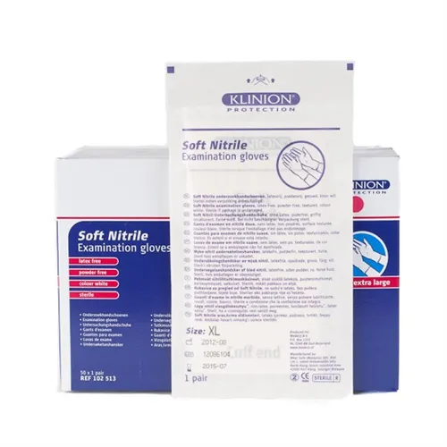 KLINION PROTECTION SOFT NITRILE HANDSCHOENEN STERIEL POEDERVRIJ EXTRA-LARGE (50x2st)