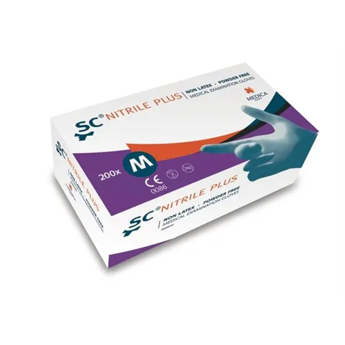MEDICA SENSICARE NITRILE PLUS HANDSCHOENEN POEDERVRIJ MEDIUM (200st)
