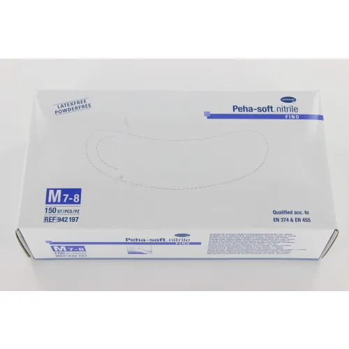 HARTMANN PEHA SOFT NITRILE FINO HANDSCHOENEN POEDERVRIJ MEDIUM BLAUW (150st)