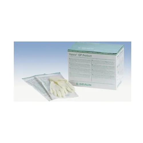 B. BRAUN VASCO OP PROTECT HANDSCHOENEN LATEX GEPOEDERD MAAT 8,0 STERIEL (50pr)