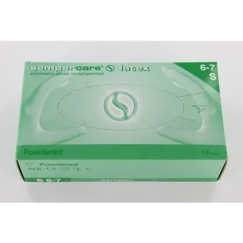 SEMPERMED SEMPERCARE HANDSCHOENEN LATEX GEPOEDERED SMALL (100st)