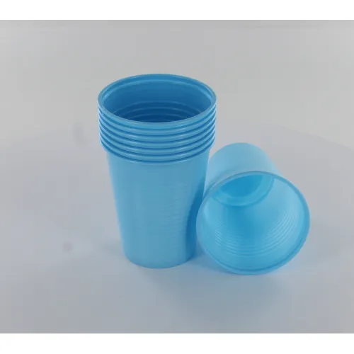 MEDICOM PLASTIC BEKERS LICHTBLAUW 180ml (100st)