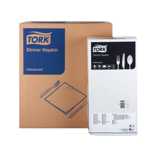 TORK ADVANCED SERVETTEN WIT 2-LAAGS 1/4 FOLD 39x39cm NR.478746 (12x150st)