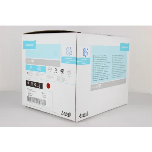 ANSELL GAMMEX HANDSCHOENEN LATEX GEPOEDERD STERIEL MAAT 8.5 (50st)