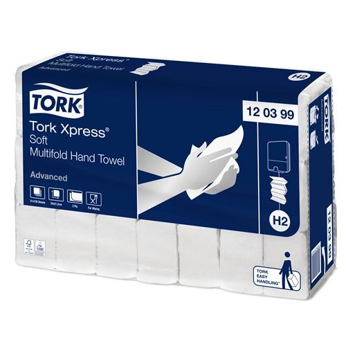 TORK XPRESS HANDDOEKJES INTERFOLD SOFT 2-LAAGS 39x21,2cm NR.120399 (21x136st)