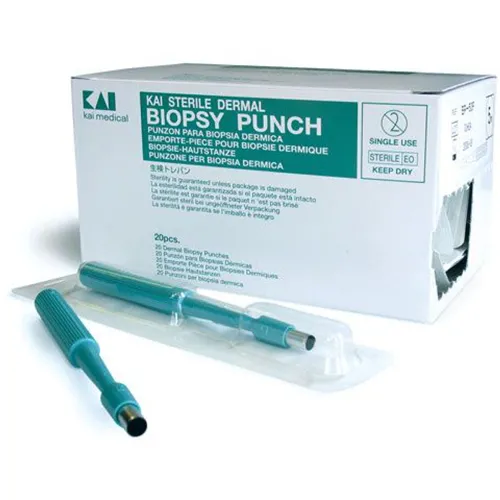 KAI HUIDSTANS DISPOSABLE BIOPSY PUNCH 4mm STERIEL (20st)