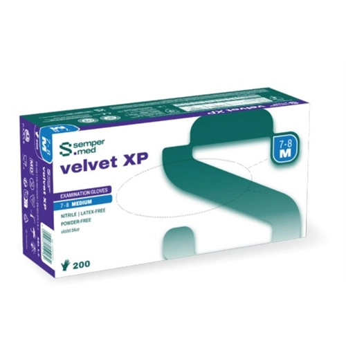 SEMPERMED VELVET XP HANDSCHOENEN POEDERVRIJ NITRILE SMALL (200st)
