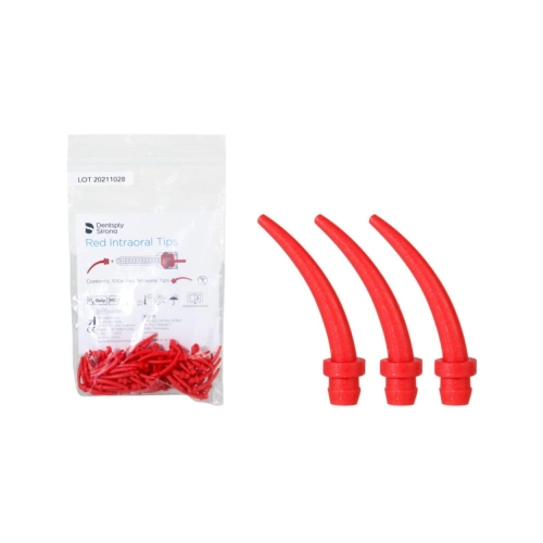 DENTSPLY SIRONA AQUASIL INTRA ORALE TIPS ROOD (LV+XLV) (100st) 626383