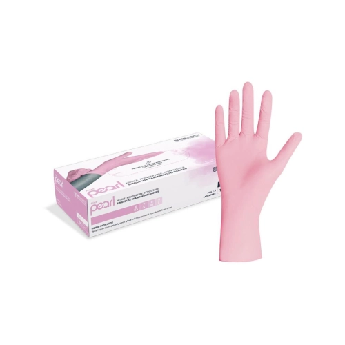 FHS HANDSCHOENEN POEDERVRIJ NITRILE PINK PEARL EXTRA-SMALL (ROZE/100st)