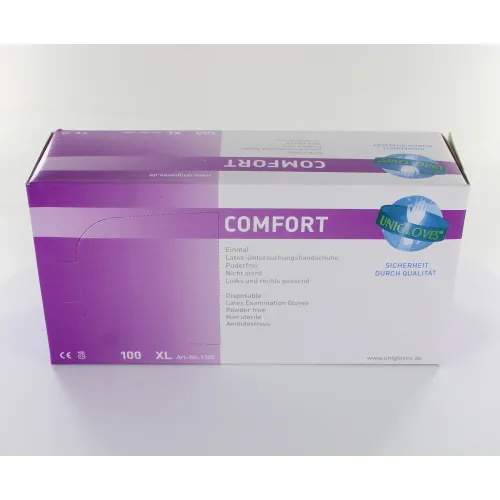 FHS COMFORT HANDSCHOENEN POEDERVRIJ LATEX EXTRA-LARGE WIT (100st)