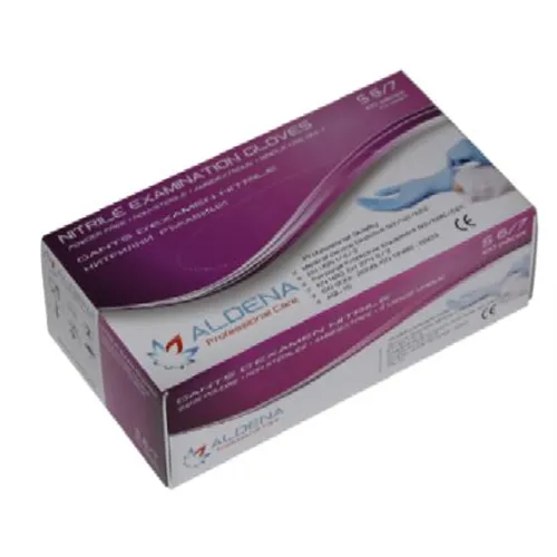 EUROGLOVES HANDSCHOENEN SOFT NITRILE POEDERVRIJ BLAUW EXTRA-SMALL (200st)