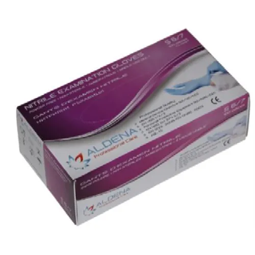 EUROGLOVES HANDSCHOENEN SOFT NITRILE POEDERVRIJ BLAUW MEDIUM (200st)