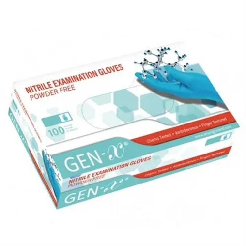 GEN-X HANDSCHOENEN NITRILE POEDERVRIJ BLAUW LARGE (100st)