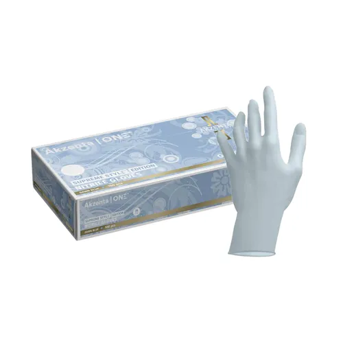 AKZENTA SUPREME STYLE EDITON NITRILE (OAT COATED) MEDIUM LICHTBLAUW (100st)