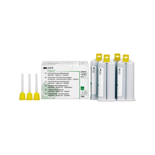 3M EXPRESS REFILL REGULAR SETTING LIGHT BODY GROEN 7302 (4x50ml/tips)