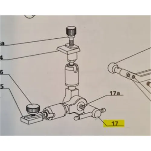 GIRRBACH ARTEX FACEBOW TOGGLE NUT COMPLETE (schroef)