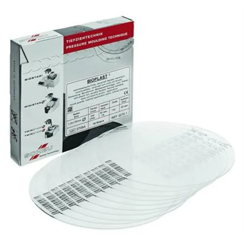 SCHEU BIOPLAST DIEPTREKPLATEN 2,0x125mm ROND TRANSPARANT (10st) 3185.1