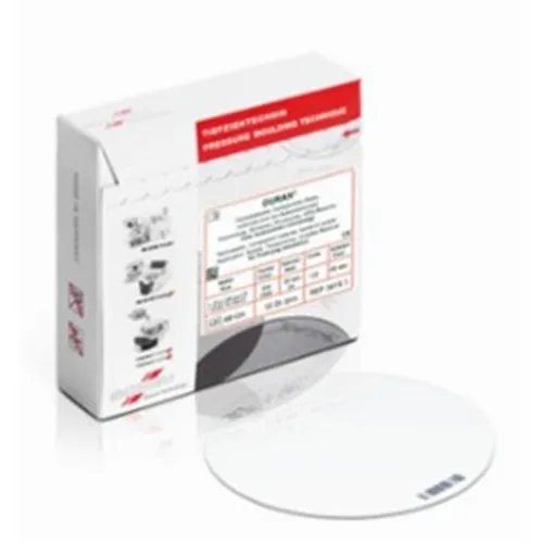 SCHEU DURAN DIEPTREKPLATEN 0,5x125mm ROND TRANSPARANT (10st)