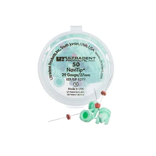 ULTRADENT SPOELNAALDEN NAVI TIPS 29G 27mm LICHTGROEN NR.UP-1377 (50st)