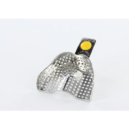 ASA AFDRUKLEPEL RVS GEPERFOREERD BETAND BOVEN NR.U2A X-SMALL GEEL