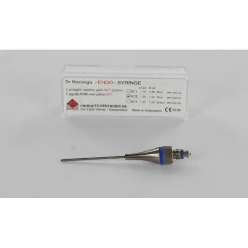 PD WORTELKANAAL PISTOOL TIP NR.2 RECHT BLAUW 1,30mm dr.Messing (1st) 20205