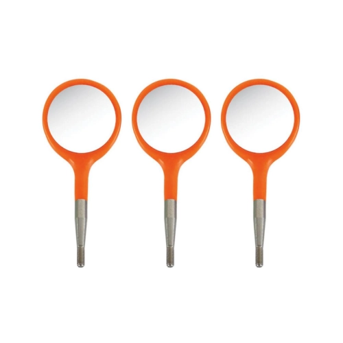 ZIRC CRYSTAL PLASTIC MONDSPIEGELS MAAT 4 KLEUR S NEON ORANJE (12st)