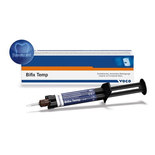 VOCO BIFIX TEMP QM FLUORESCENT SPUIT (5ml/mixing tips nr. 9)