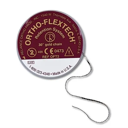 RELIANCE ORTHODONTICS LINGUAL RETAINER ORTHO FLEXTECH WHITE GOLD (30inch/76,2cm)