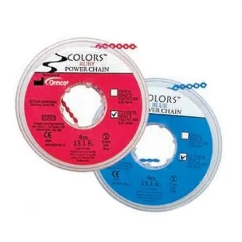 ORMCO COLORED CLOSED POWERCHAIN ROOD (4mtr)